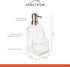 Spectrum Cora Kitchen Soap Dispenser with Sponge Holder for Kitchen Sink Organization, Easy to Clean Soap Pump Sponge