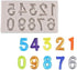 3D Number Gray Silicone Fondant Molds 0-9 for Cake Decorating, Cupcake Topper, Chocolate, Gum Paste, 3D Molds