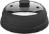 Microwave Splatter Cover Glass Guard Lid with Collapsible Silicone, 10.5 inch, Black