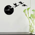 The Geeky Days Magic Flying Angry Fantasy Dragon Wall Clock, Abstract Gothic Fairytale Quartz Analog Decorative Watch