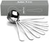 Soup Spoons, AmoVee Wholesale Stainless Steel Alpha Round Spoons, Set of 16
