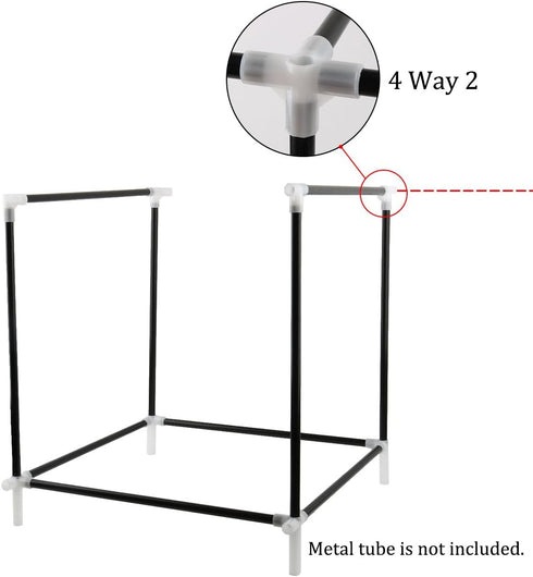 13mm 4 15 uxcell Shoe Rack Accessories Connectors, Inner Diameter for Repair Assembled Wardrobe Way, Replacement