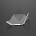 Hipiwe Acrylic Triangle Display Holder - 5 Packs Clear Plastic Easel Stands for Geodes, Rocks, Minerals, Medium