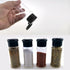 3 OZ Plastic Spice Jars with Black Sifter Caps, Seasoning Shaker Set for Condiment Storage