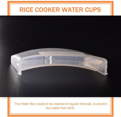 10pcs Plastic Water Box for Rice Cooker, Mini Essentials, Steam Catcher, Condensation Collector, White