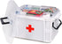HEY FOLY 15qt White Medicine Organizer Storage Box with Tray, Plastic First