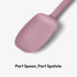 Carrotez Silicone Spoon Spatula, 9.4 inch Heat Resistant Cooking Spoon, Spoonula, Non Stick Spatula for Stir Fry, Cooking, Baking - Dusty Pink by carrotez