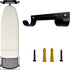 Wall Mount Ironing Board Hanger, Organizer Rack for Laundry Rooms, Space-Saving Storage with Screws (Black)
