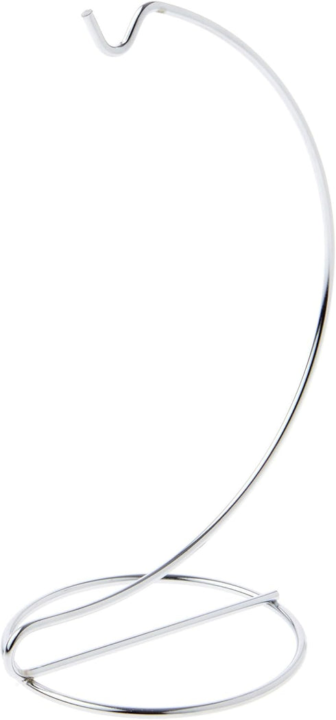 Plymor Simple Silver Ornament Stand, 7" H x 3" W x 3" D (6 Pack)