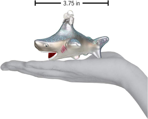 Old World Christmas Shark Glass Blown Ornament for Christmas Tree