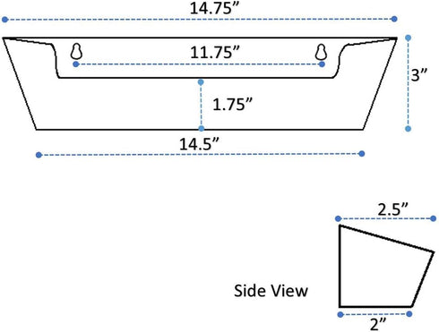 Sink Front Tip-Out Tray - 14"-3/4 Tray Only, White