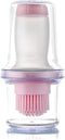 AKOAK Silicone Pressing Oil Bottle Brush - 1 Pack with Lid for Baking Sauce, Salad Dressing, Barbecue Sauce