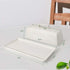 Gute Butter Dish with Lid for Countertop, Covered Ceramic Butter Keeper Container for Kitchen (White)