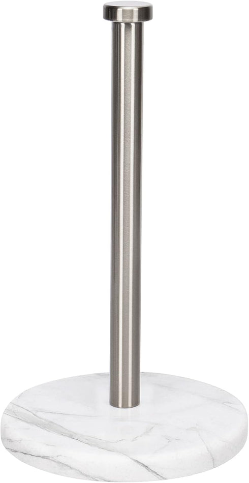 NearMoon Standing Paper Towel Holder, Kitchen Roll Holder for Bathroom Countertop, Standard or Jumbo-Sized (Marble Base)