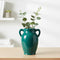 Sunddo Modern Ceramic Vase for Decor - 8 Inch Green Decorative Vase
