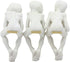 Ebros Glow in The Dark See Hear Speak No Evil Alien Shelf Sitters Set of 3 Extra Terrestrial Creatures