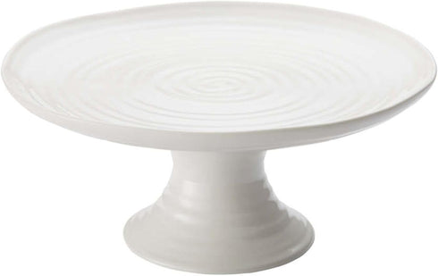 Portmeirion Sophie Conran White Mini Cake Stand, 6.5 Inch for Dessert Display
