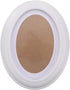 Garneck Oval Wood Picture Frame - Wall Hanging Decoration 7 Inch, White