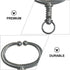 YARNOW Spring Loaded Bull Nose Ring for Cattle, Stainless Steel Tongs and Livestock Supply Tools