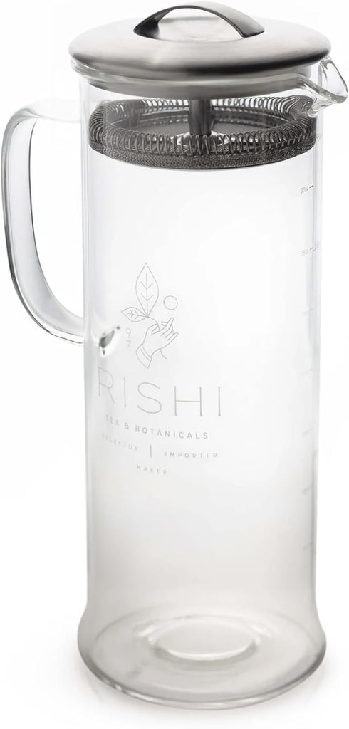 Rishi Tea Simple Brew Teapot - For 33oz Loose Tea Preparation, Built-in