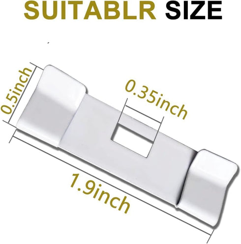 50PCS Vertical Blind Repair Vane Savers, Metal Repair Tabs Kit for Vertical Blinds Replacement Slats
