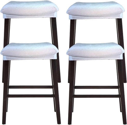 Bar Stool Cover Rectangle Set of 4 Velvet Stretch Counter Height Bar