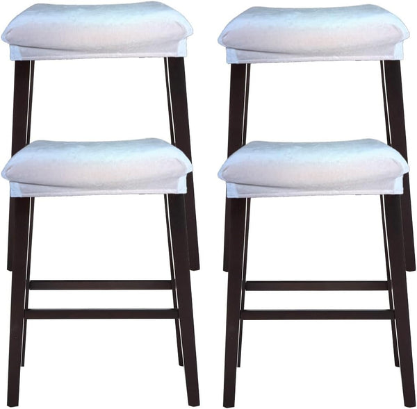 Bar Stool Cover Rectangle Set of 4 Velvet Stretch Counter Height Bar