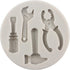 Hand Tools Silicone Mold Construction Tools, Set of 4 Chocolate Fondant Molds for Cake Decorating