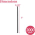 Prestee Plastic Coffee Stirrers, 2000ct, 5" Disposable Stir Stick for Drinks and Coffee, Black
