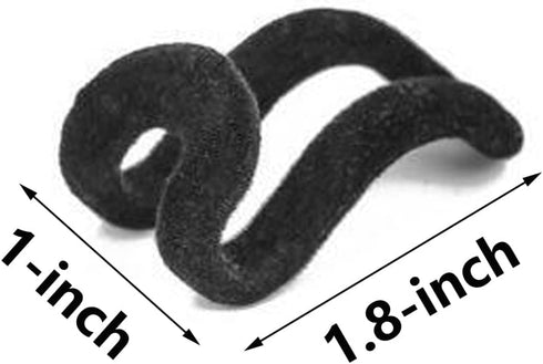 WARMBUY Velvet Hanger Connector Hooks, Closet Space Saving Cascading Organizer, Black, 40 Pack