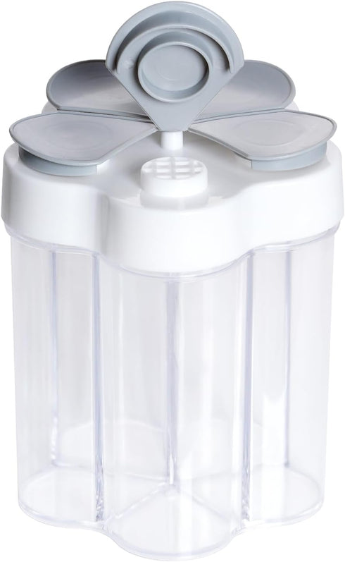 5 in 1 Salt and Pepper Shaker, Portable Travel Spice Container, Seasoning Shaker for Home and Camping