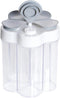5 in 1 Salt and Pepper Shaker, Portable Travel Spice Container, Seasoning Shaker for Home and Camping