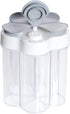 5 in 1 Salt and Pepper Shaker, Portable Travel Spice Container, Seasoning Shaker for Home and Camping