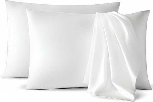 Micropuff Standard Size Pillow Cases, 2 Pack, Soft Hypoallergenic Pillow Cover, 20x30