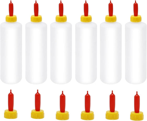 Haokixin 6Pcs Goat Feeding Bottles 400 ml/13.5 oz and 12 Nipples, Lamb and
