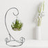 6 Inch Cute Ornament Display Stand,Twisted Silver Ornament Hanger Stand for Hanging Glass Globe, Air Plant Terrarium