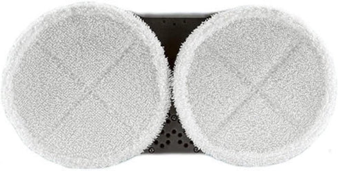 Spinwave Replacement Pads Compatible with Bissell Spinwave Mops 2124 2039 Series, Includes 2 Soft Pads and 2 Scrubby