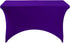 Spandex Table Cover for 4FT Table, Universal Fitted Stretch Tablecloth for Party, Banquet, Wedding (Purple)