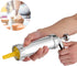 Cookies Press Maker Kit, Silver Aluminum Alloy + ABS Cookies Press with 20 Cookies and 4 Nozzles