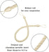 BEL AVENIR Curtain Rope Tiebacks with 4 Metal Screw Hooks, Drapery Holdbacks (Beige, 4 Pack)