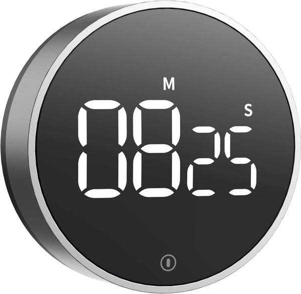 VOCOO Digital Kitchen Timer: Magnetic Countdown Timer with Large LED Display, Easy for Cooking