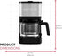 Holstein Housewares Simply Brew 5 Cup Stainless Steel Drip Coffee Maker with Reusable Filter, Black