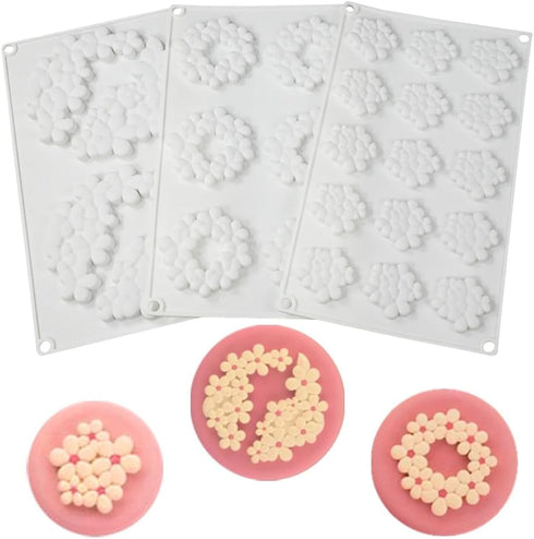 Flower Cloud Shaped Donut Silicone Mold, DIY Chocolate Baking Tools, Cake Decoration Accessories Bakeware