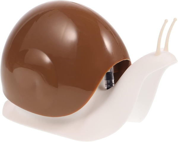 Snail Shaped Soap Dispenser, Cute Hand Soap or Lotion Pump Bottle, Fun Bathroom Accessory, Coffee Color, 6.88 x 4.33 x