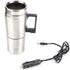 12V Car Heating Cup: Stainless Steel Heating Coffee Thermos Mug, Portable Water Heater with Airtight Lid for Travel