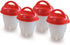 Egglettes Egg Cooker - Hard Boiled Eggs without Shell, Includes 4 Egg Cups
