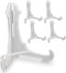 Clear Plastic Easels with Locking Bar Security, Lightweight 5"H for Display
