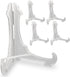 Clear Plastic Easels with Locking Bar Security, Lightweight 5"H for Display