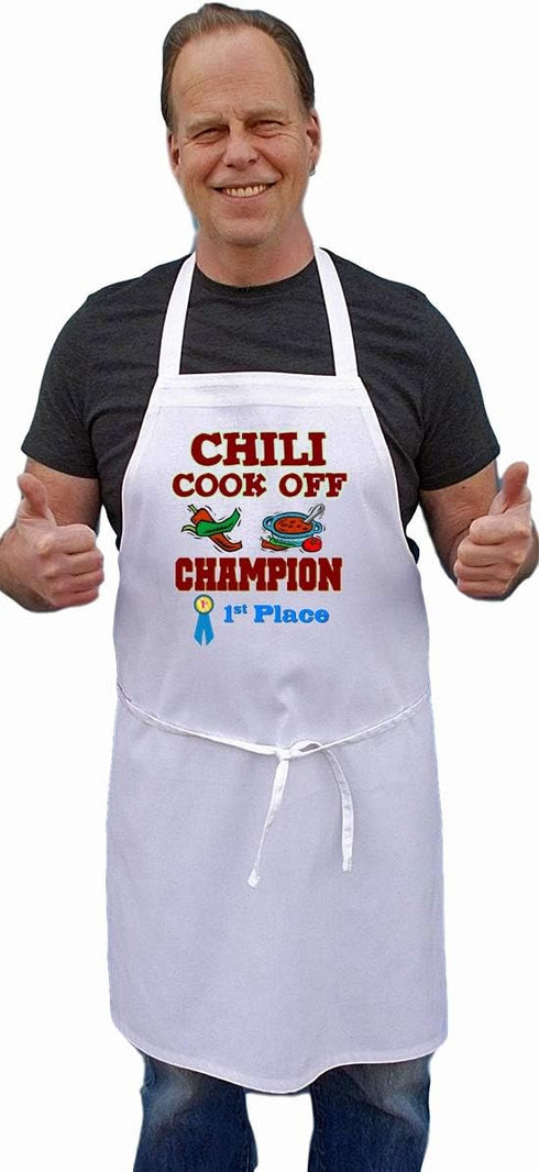 Chili Cook Off Champion Apron, First Place Award Winning Chili Contest Prize