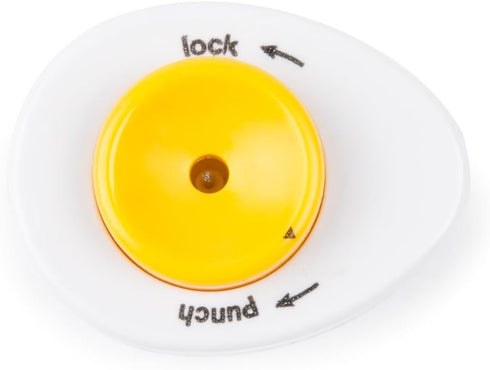 Fox Run Hard Boiled Egg Piercer, White, with Safety Lock Feature
